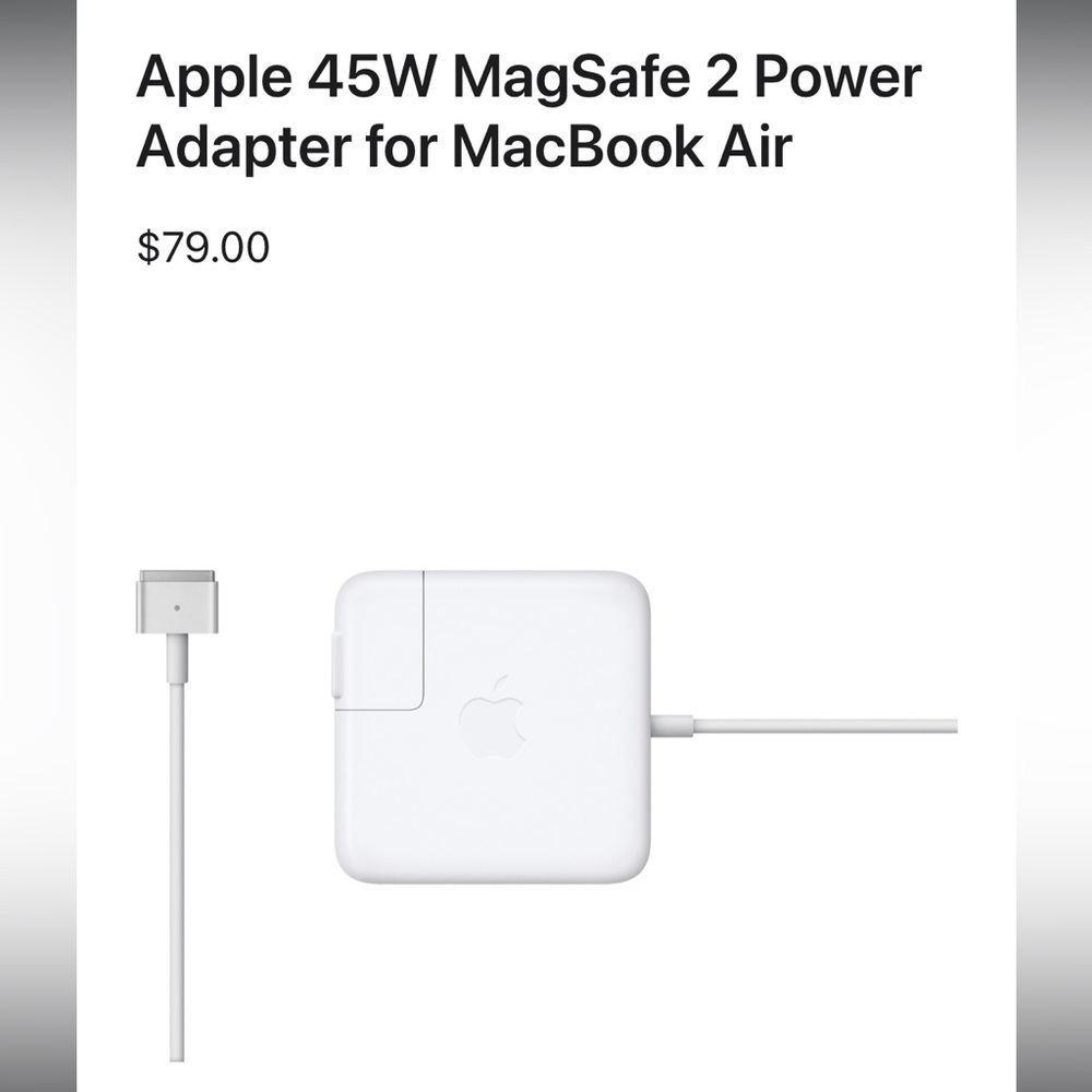 Brand New! Unopened Apple MacBook Air 43w MagSafe 2 Charger